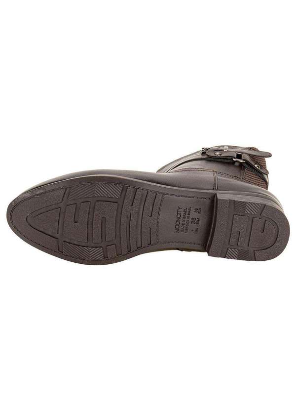 Mooncity - Bota Feminina Cano Baixo Mooncity 72329 - Café 4