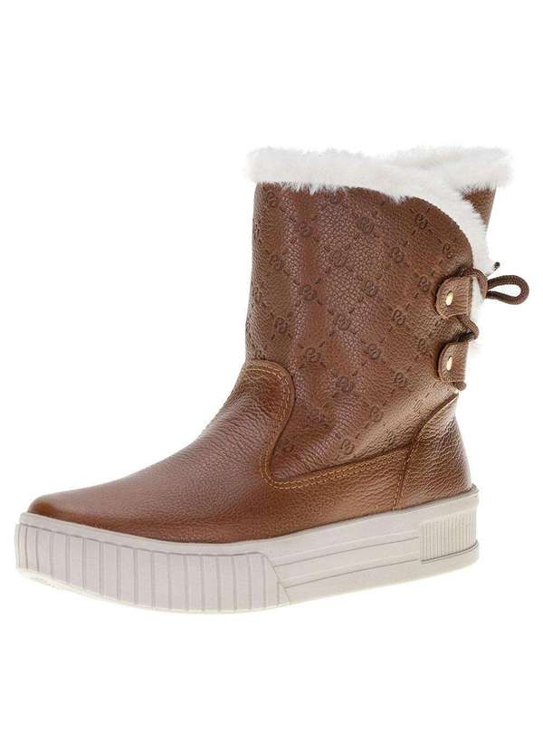 Pegada - Bota Feminina Cano Baixo Pegada 212591 - Caramelo