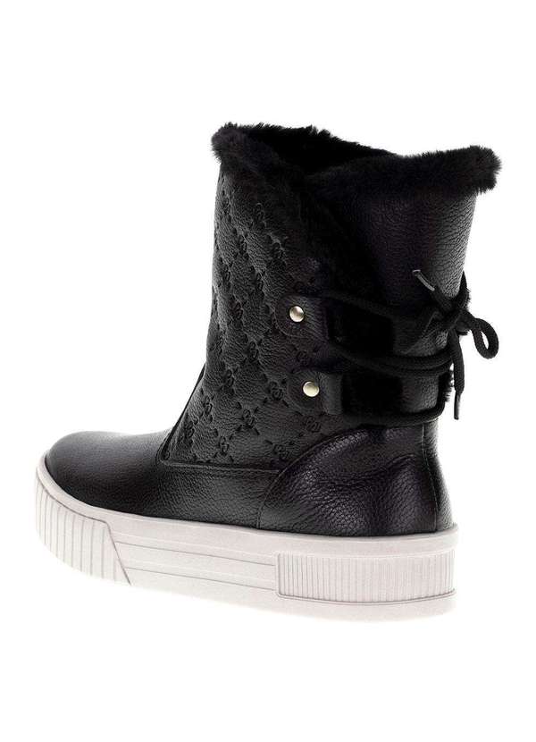 Pegada - Bota Feminina Cano Baixo Pegada 212591 - Preto 3