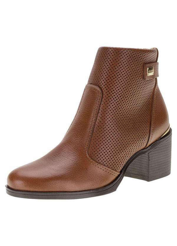 Pegada - Bota Feminina Cano Baixo Pegada 280306 - Castanho