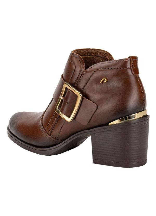 Pegada - Bota Feminina Cano Baixo Pegada 280307 - Café 3