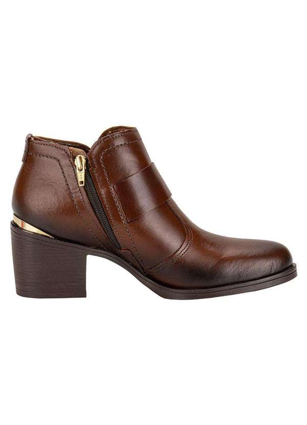 Pegada - Bota Feminina Cano Baixo Pegada 280307 - Café 5