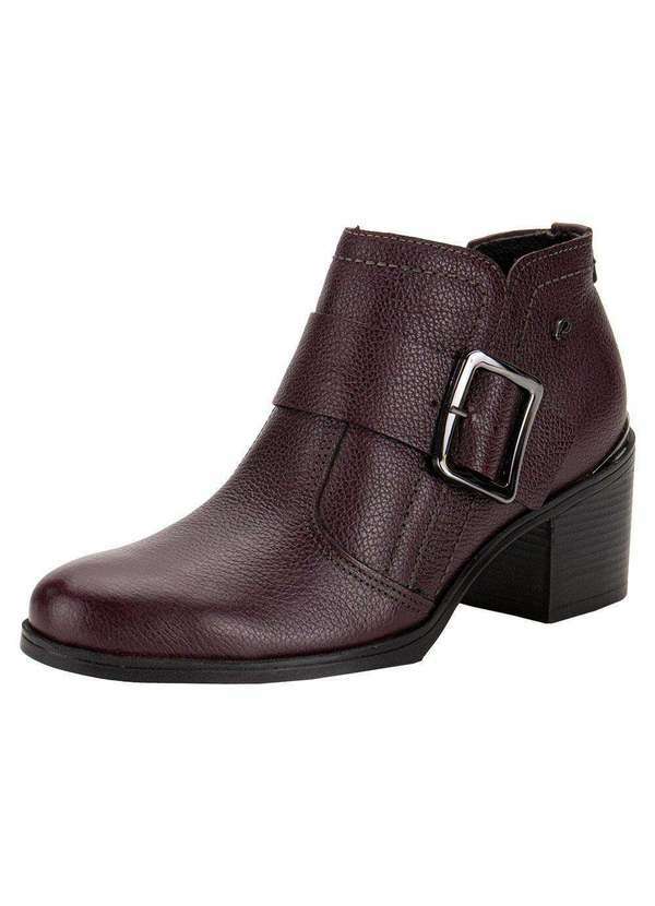 Pegada - Bota Feminina Cano Baixo Pegada 280307 - Roxo