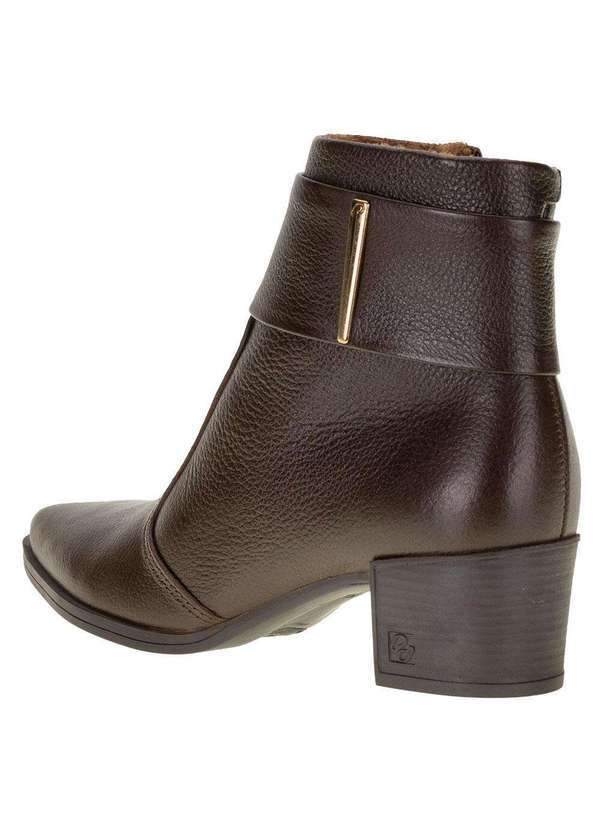 Pegada - Bota Feminina Cano Baixo Pegada - 280501 - Chocolate 3