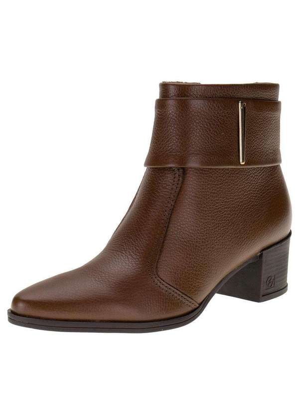 Pegada - Bota Feminina Cano Baixo Pegada - 280501 - Castanho