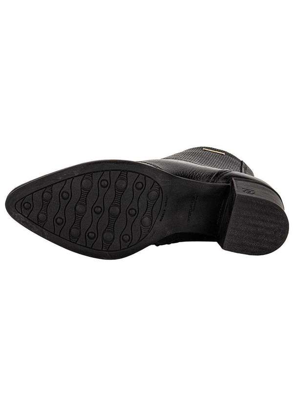 Pegada - Bota Feminina Cano Baixo Pegada 280502 Preto 4