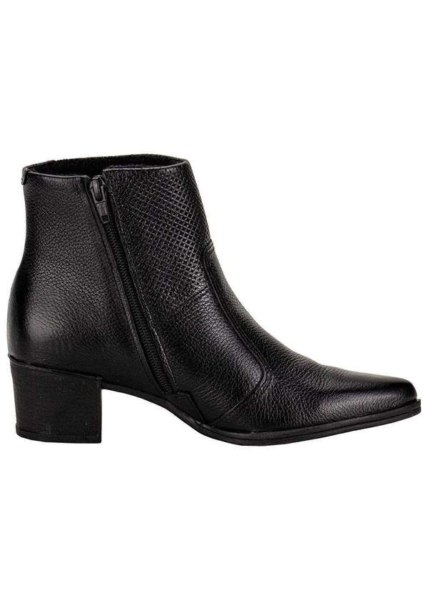 Pegada - Bota Feminina Cano Baixo Pegada 280502 Preto 5
