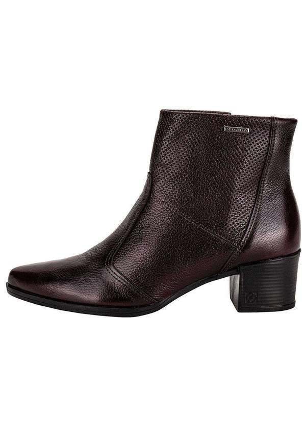 Pegada - Bota Feminina Cano Baixo Pegada 280502 Vinho 2