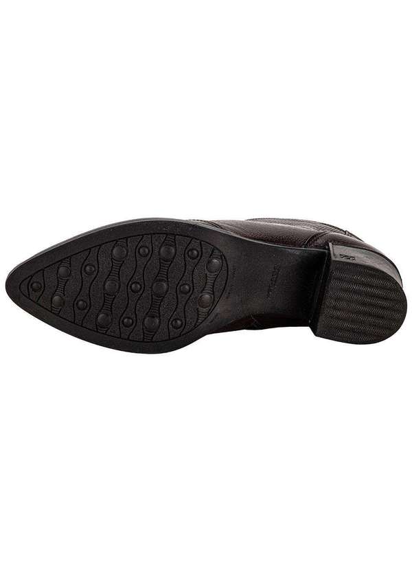 Pegada - Bota Feminina Cano Baixo Pegada 280502 Vinho 4
