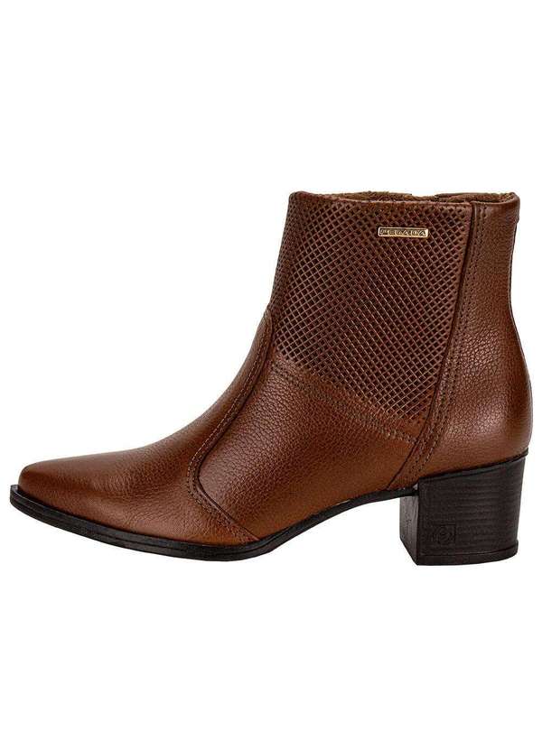 Pegada - Bota Feminina Cano Baixo Pegada 280502 Caramelo 2