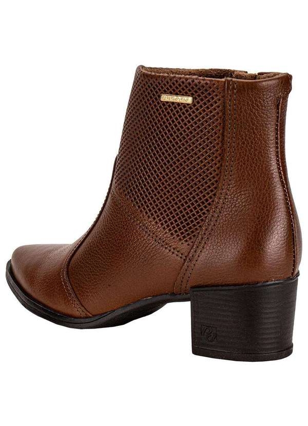 Pegada - Bota Feminina Cano Baixo Pegada 280502 Caramelo 3
