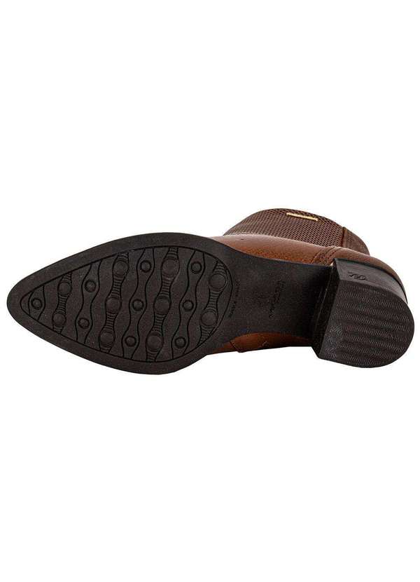 Pegada - Bota Feminina Cano Baixo Pegada 280502 Caramelo 4