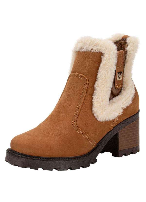 Pegada - Bota Feminina Cano Baixo Pegada 281307 - Camel