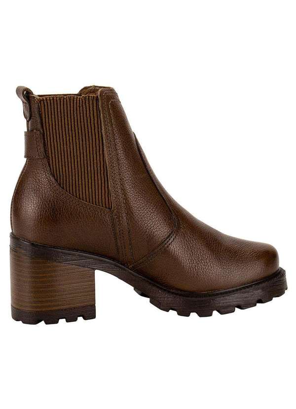 Pegada - Bota Feminina Cano Baixo Pegada 281309 Chocolate 5