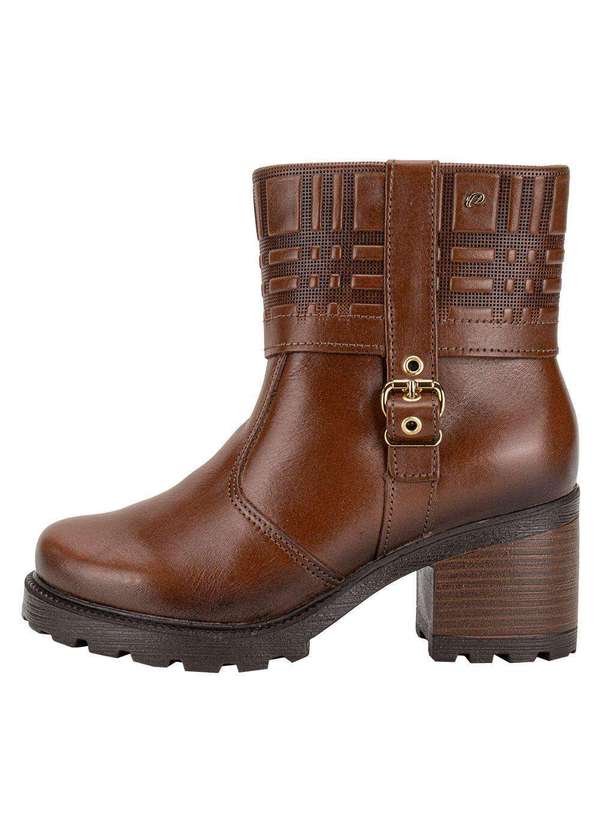 Pegada - Bota Feminina Cano Baixo Pegada 281311 - Camel 2
