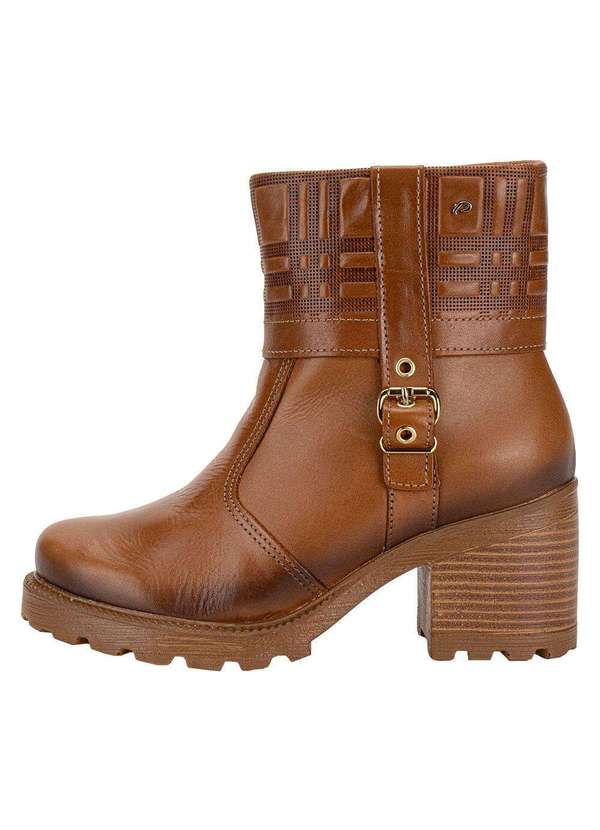 Pegada - Bota Feminina Cano Baixo Pegada 281311 - Caramelo 2