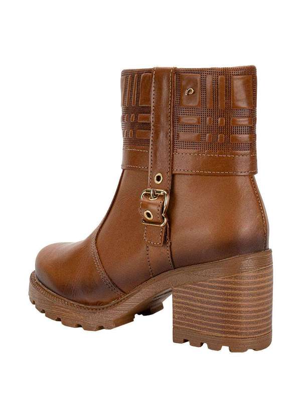 Pegada - Bota Feminina Cano Baixo Pegada 281311 - Caramelo 3
