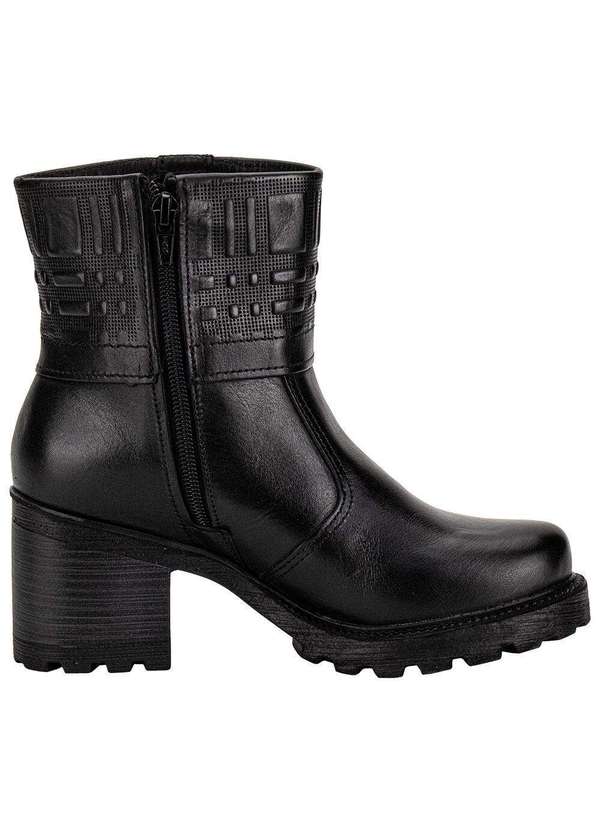 Pegada - Bota Feminina Cano Baixo Pegada 281311 Preto 5