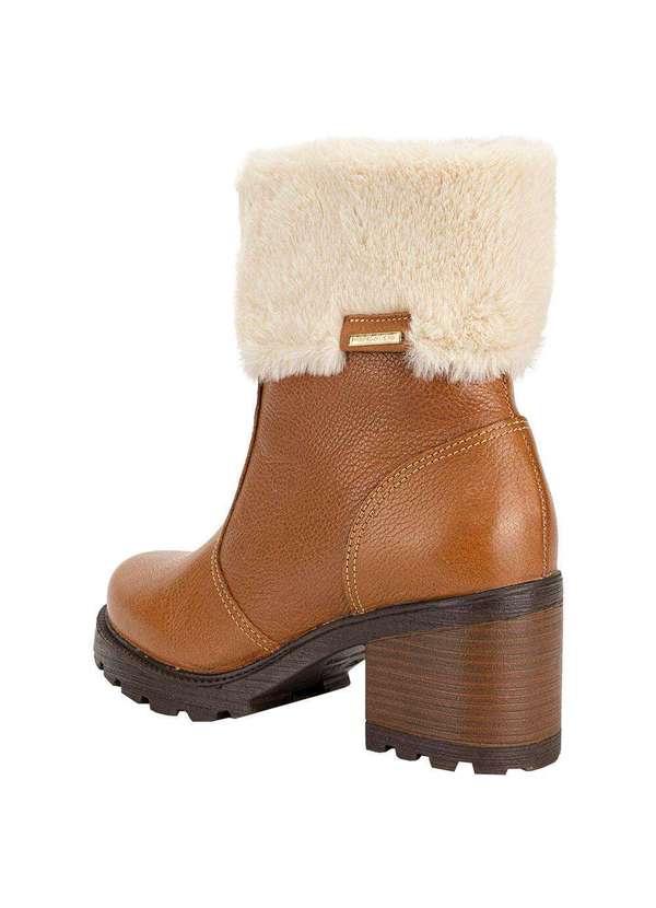 Pegada - Bota Feminina Cano Baixo Pegada 281328 Caramelo 3