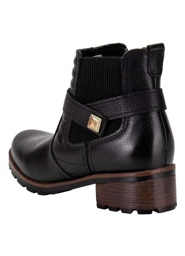Pegada - Bota Feminina Cano Baixo Pegada 281412 - Preto 3