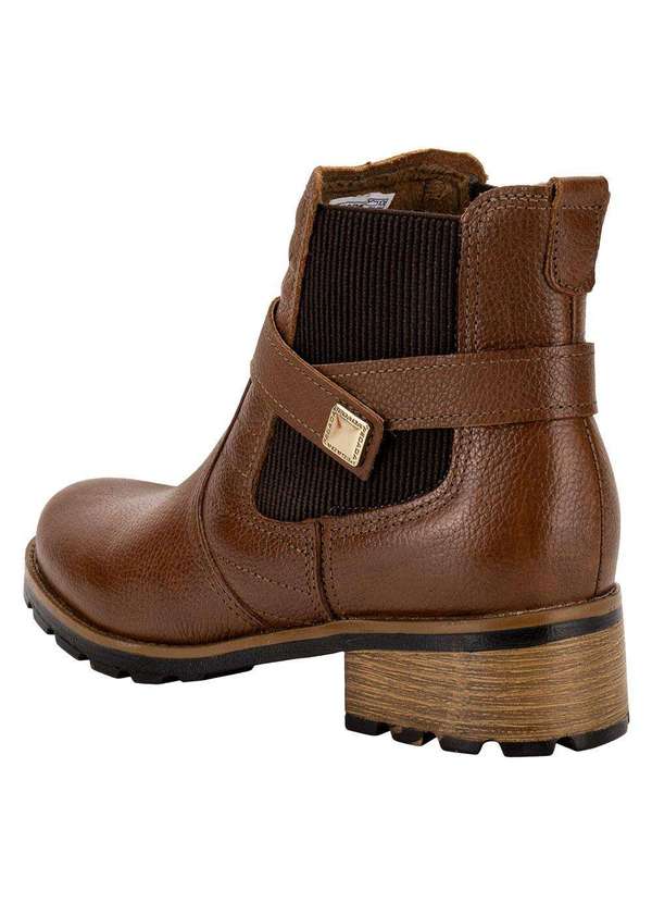 Pegada - Bota Feminina Cano Baixo Pegada 281412 - Caramelo 3