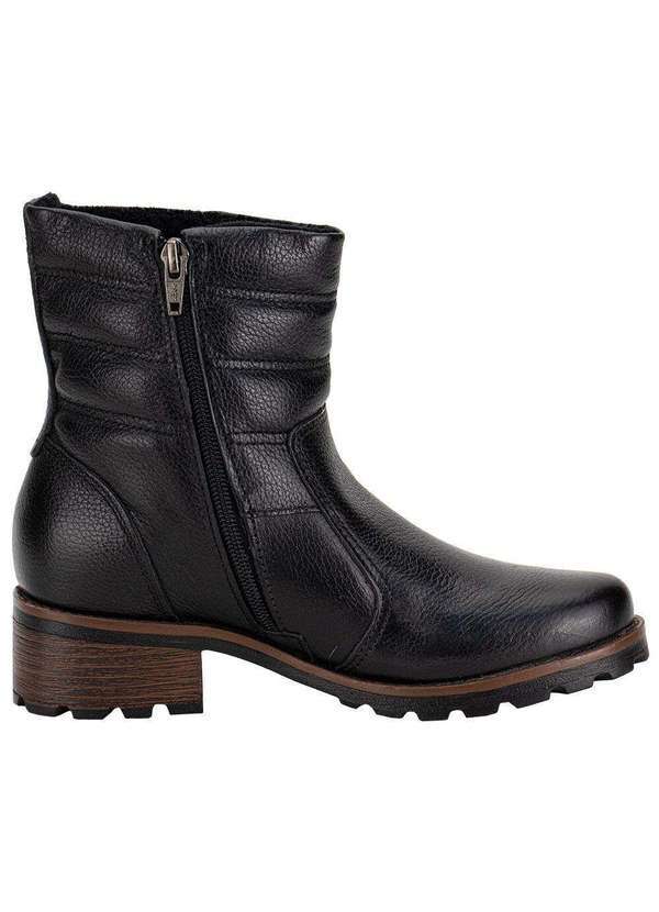 Pegada - Bota Feminina Cano Baixo Pegada 281417 Preto 5