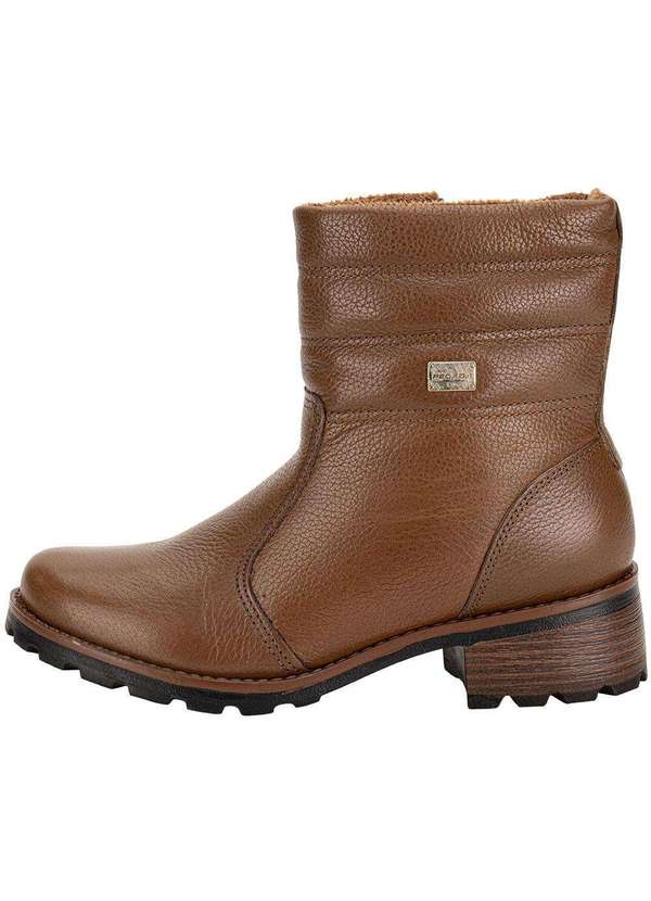 Pegada - Bota Feminina Cano Baixo Pegada 281417 Chocolate 2