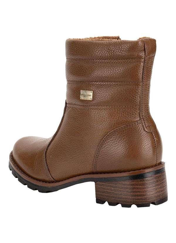 Pegada - Bota Feminina Cano Baixo Pegada 281417 Chocolate 3