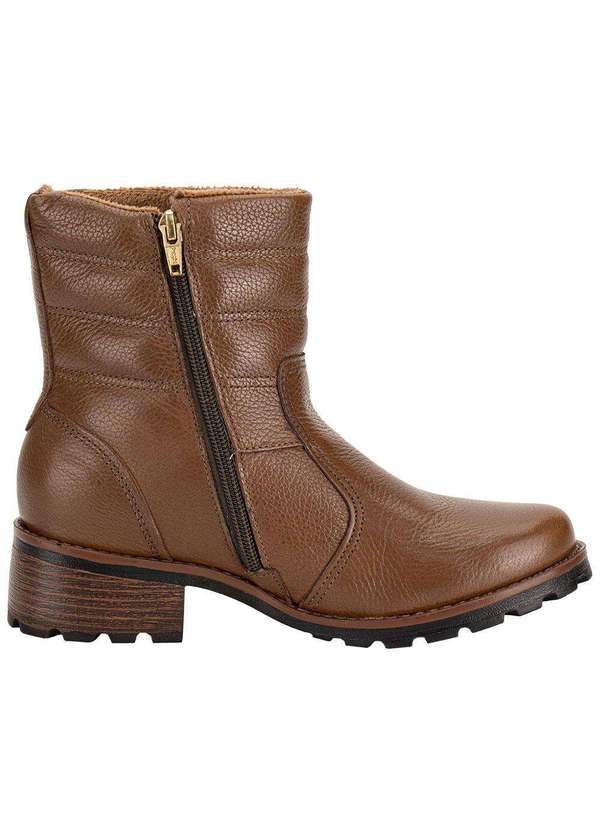 Pegada - Bota Feminina Cano Baixo Pegada 281417 Chocolate 5