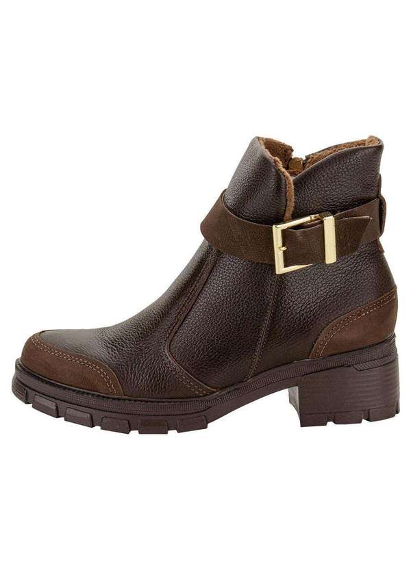 Pegada - Bota Feminina Cano Baixo Pegada 281810 - Chocolate 2