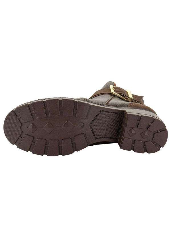 Pegada - Bota Feminina Cano Baixo Pegada 281810 - Chocolate 4
