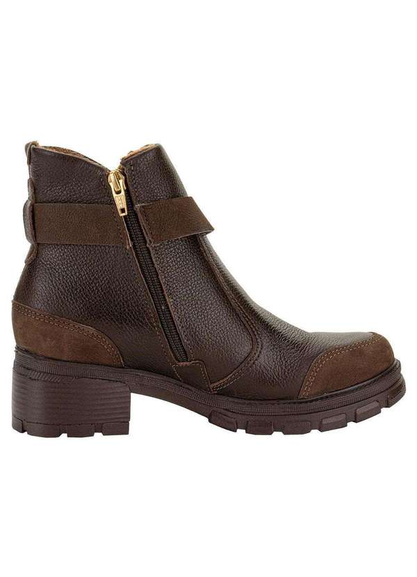 Pegada - Bota Feminina Cano Baixo Pegada 281810 - Chocolate 5