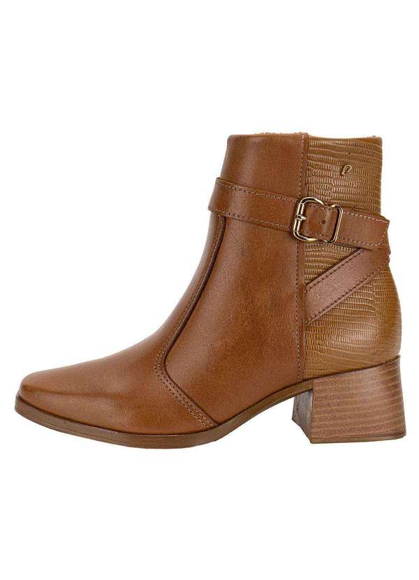 Pegada - Bota Feminina Cano Baixo Pegada 282353 Caramelo 2
