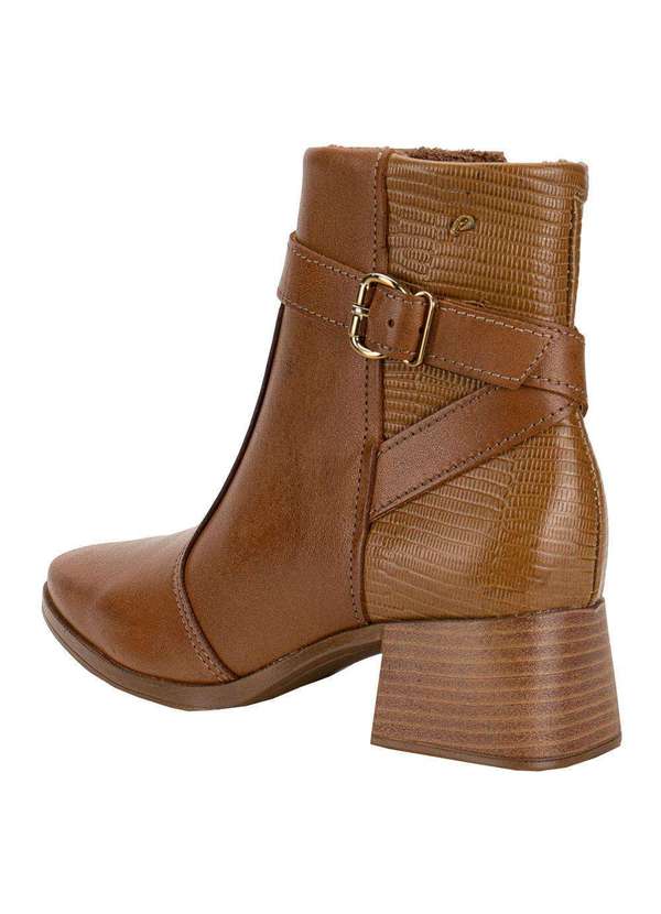 Pegada - Bota Feminina Cano Baixo Pegada 282353 Caramelo 3