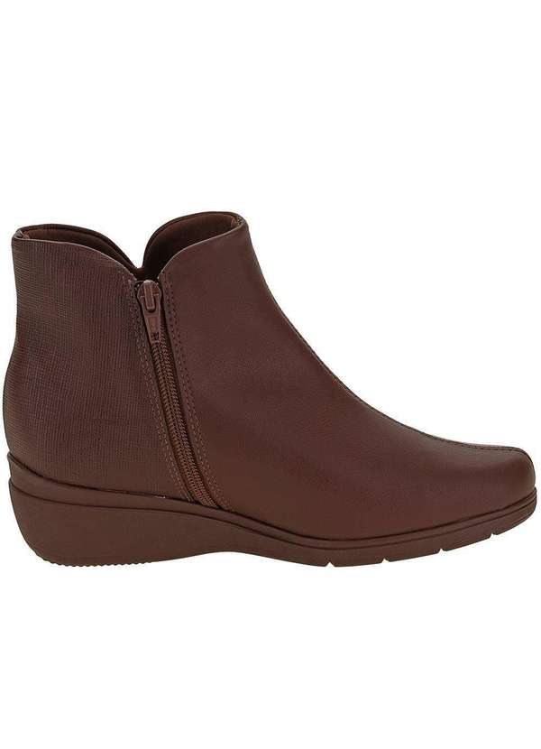 Piccadilly - Bota Feminina Cano Baixo Piccadilly - 117089 - Café 4