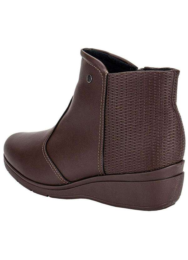 Piccadilly - Bota Feminina Cano Baixo Piccadilly 117120 Café 3