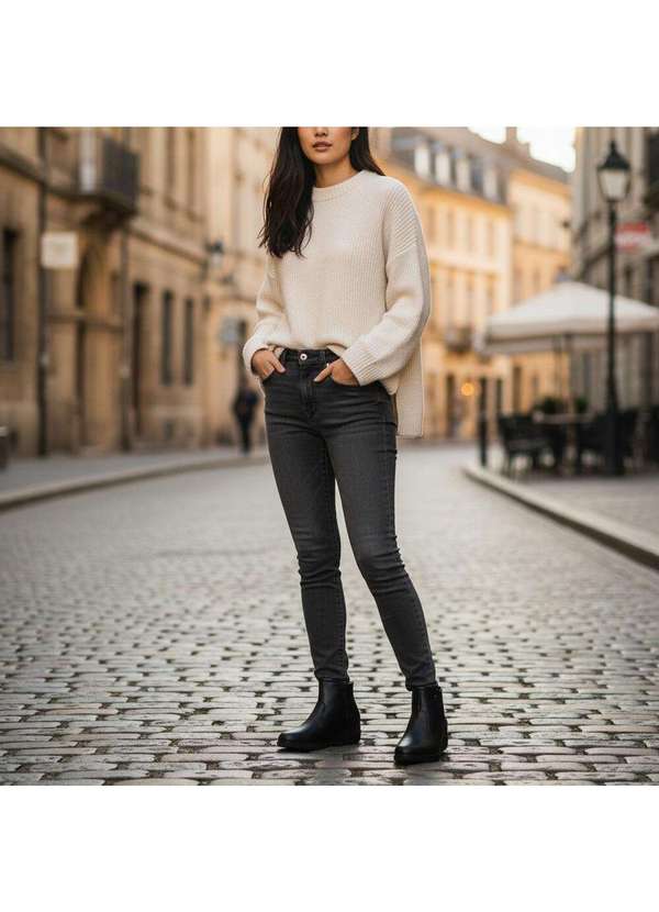 Piccadilly - Bota Feminina Cano Baixo Piccadilly 117120 Preto 2