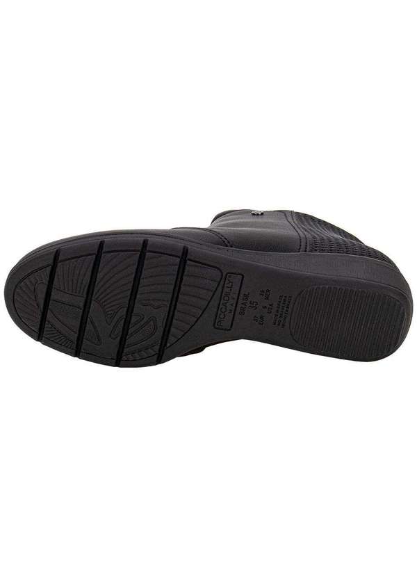 Piccadilly - Bota Feminina Cano Baixo Piccadilly 117120 Preto 4