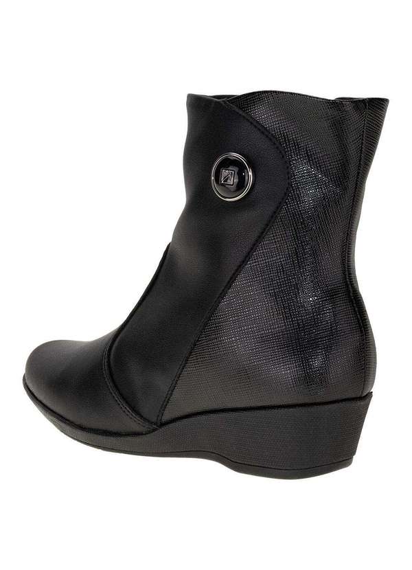 Piccadilly - Bota Feminina Cano Baixo Piccadilly 143219 - Preto 3