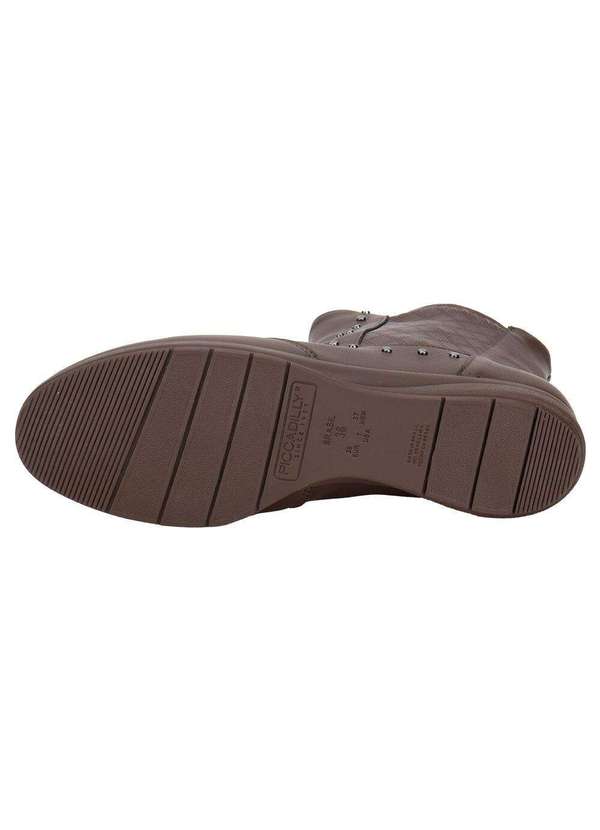 Piccadilly - Bota Feminina Cano Baixo Piccadilly 261036 Marrom 5