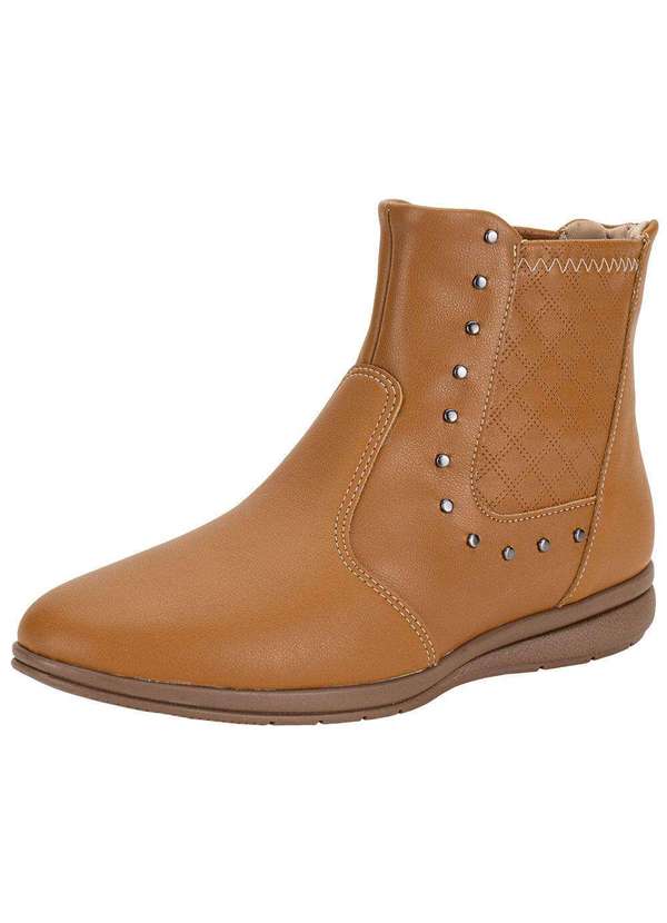Piccadilly - Bota Feminina Cano Baixo Piccadilly 261036 Caramelo 1