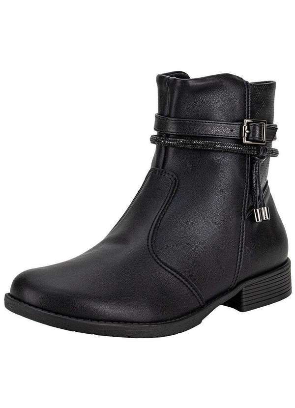Piccadilly - Bota Feminina Cano Baixo Piccadilly 653015 Preto