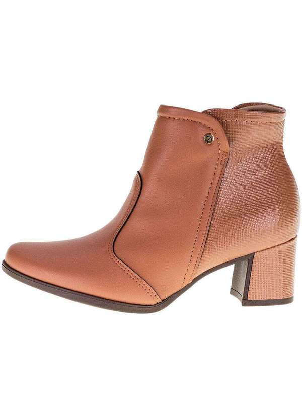 Piccadilly - Bota Feminina Cano Baixo Piccadilly - 654015 - Caramelo 2