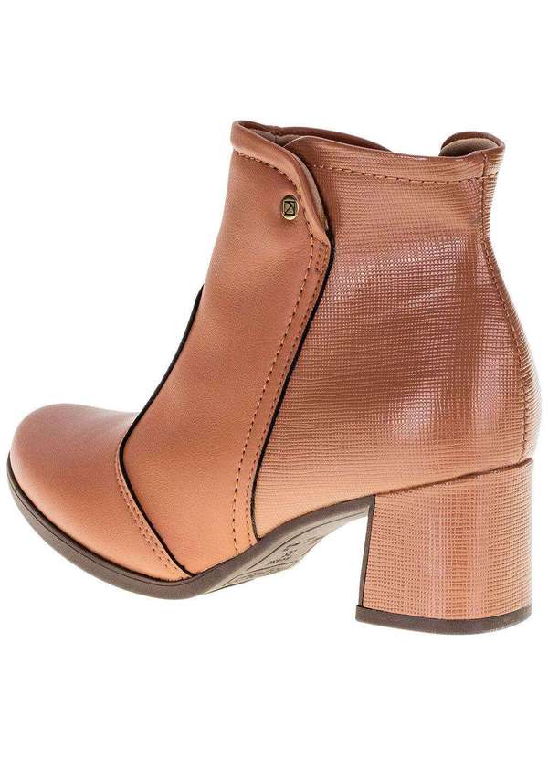 Piccadilly - Bota Feminina Cano Baixo Piccadilly - 654015 - Caramelo 3