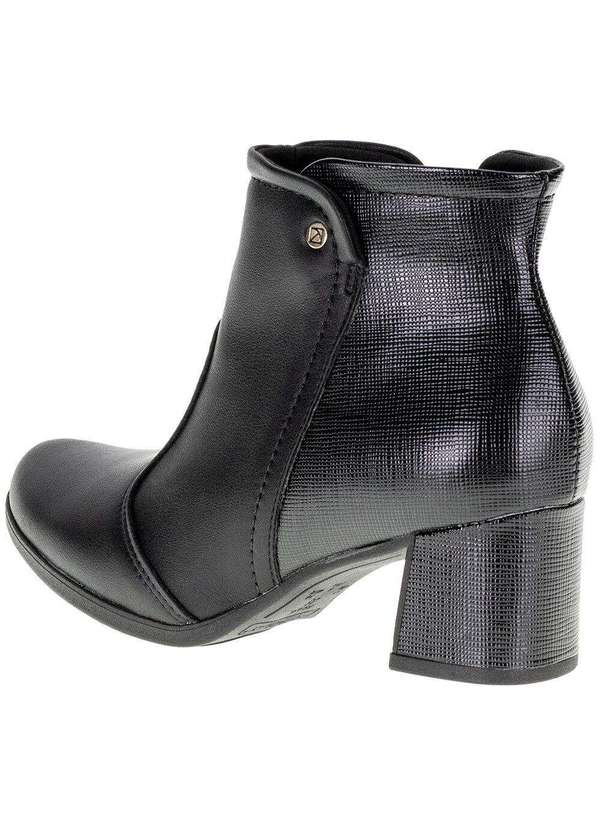 Piccadilly - Bota Feminina Cano Baixo Piccadilly - 654015 - Preto 3