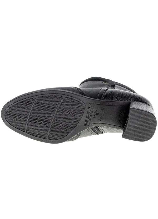 Piccadilly - Bota Feminina Cano Baixo Piccadilly - 654015 - Preto 4