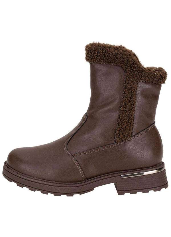 Piccadilly - Bota Feminina Cano Baixo Piccadilly 735034 Café 2