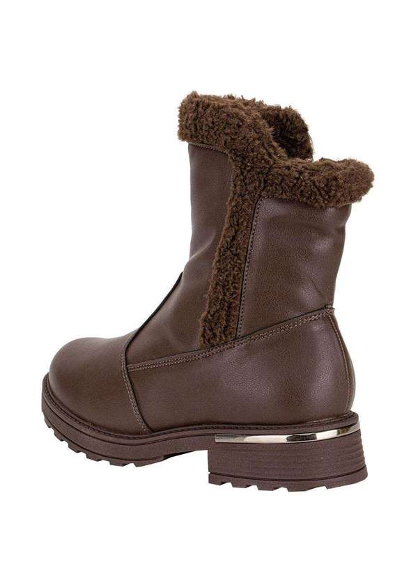 Piccadilly - Bota Feminina Cano Baixo Piccadilly 735034 Café 3