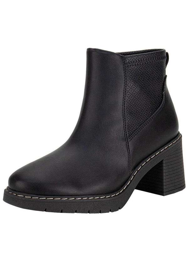 Piccadilly - Bota Feminina Cano Baixo Piccadilly 769001 Preto