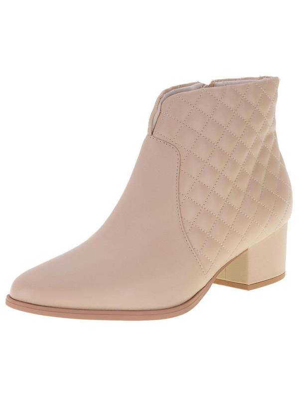 Usaflex - Bota Feminina Cano Baixo Usaflex Ad1519 - Marfim